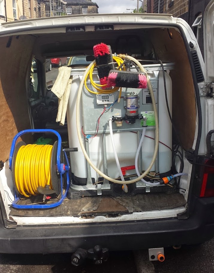 first window cleaning van